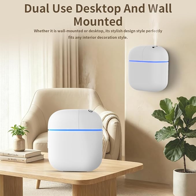 Hotel Scent Diffuser Kit for Home, Includes 2 Premium Oils, Waterless Essential Oil Aromatherapy Diffuser Cover 3500 Sq.ft. App Control,Powerful Nanotechnology System for Large Room Office Spa-White