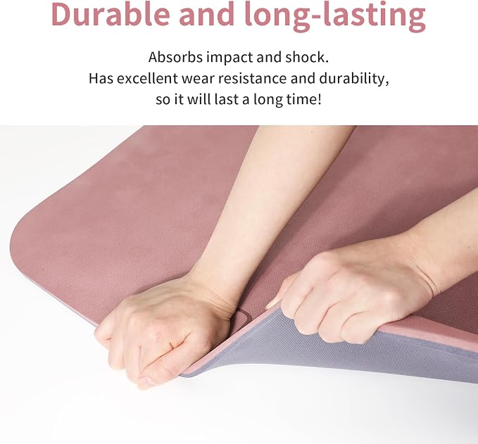 PAIDU Yoga Mat Non Slip Anti-tear,extra thick-2/5 inch（10MM）High Resiliency Professional POE Yoga Mats for Women Men Kids,72"x24"inch,Workout, Yoga, Pilates and Floor Exercise, with Carrier Strap