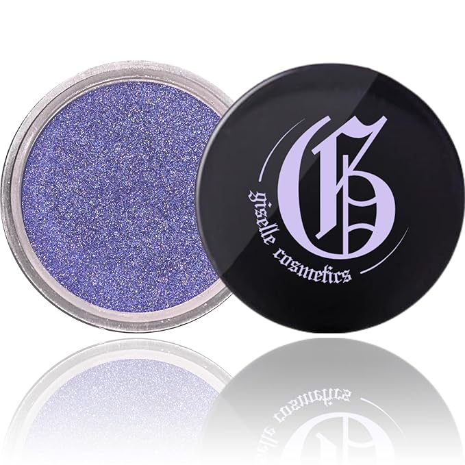 Blue Sapphire Loose Mineral Eye Shadow - Organic, Talc Free, Purple Shimmer Eyeshadow Palette - Sparkly, Glitter, Metallic, Iridescent Make Up - Natural, Single, Cream Eye Shadow