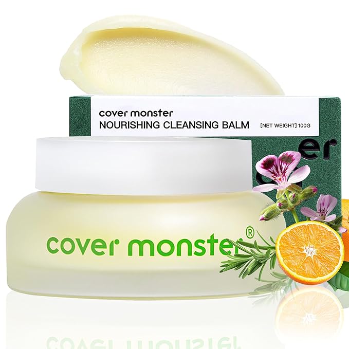 Cleansing Balm, Makeup Remover Balm, Melts Waterproof Makeup & Sunscreen, Deep Pore Cleanse & Hydration, Gentle & Non-Irritating, Made for All Skin Types, Safe for Sensitive Skin