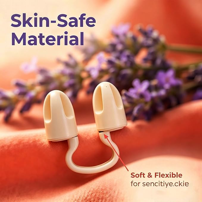 Lavender Aromatherapy Nose Clip, Soft Wearable Essential Oil Scent Accessory, Lightweight Comfortable Hands-Free Fragrance Clip for Evening Wind-Down and Daily Use, Discreet Personal Aroma (2Pack)