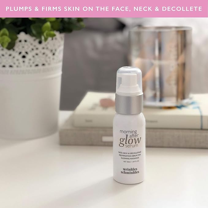 Wrinkles Schminkles Morning After Glow Serum - Nourishing Face Serum, Reduce Wrinkles and Fine Lines - Nourishing Anti-Wrinkle Care for Radiant Complexion (2 Fl Oz)