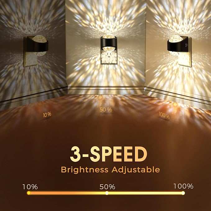 Night Light,Night Lights Plug into Wall,LED Projector Night Light | Soft White, Dimmable Brightness Dusk to Dawn Nightlight for Kids, Nursery, Bedroom, Bathroom, Home Decor, Gaming Room, 2 Pack