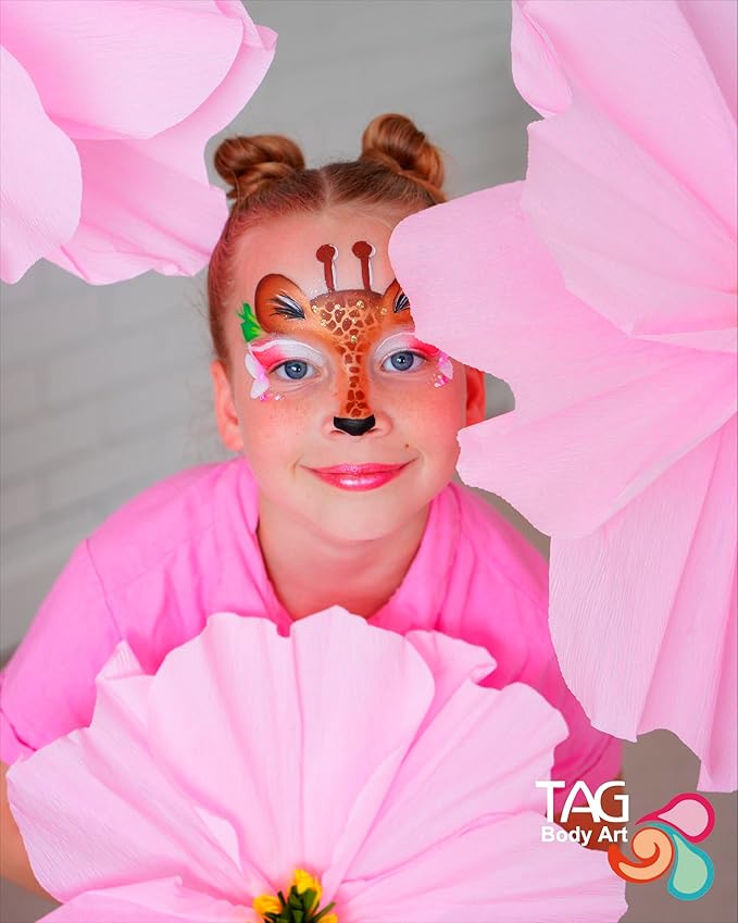 TAG Professional Face and Body Paint, Regular Black 32gm, non-toxic, hypoallergenic, east to wash off, ideal for Kids Parties, Halloween, Cosplay and Events