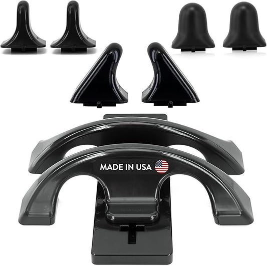 Thrival Relief Pro - Fully Adjustable Psoas Muscle Release Tool for Hip Flexor, Back, Glute, Iliacus, and Neck Pain - Trigger Point and Myofascial Release Tool - Carbon Black