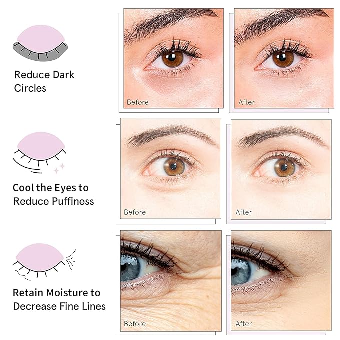 AVJONE 24K Gold Under Eye Patches, Collagen Eye Masks for Dark Circles and Puffiness, Eye Patches for Women Puffy Eyes, Revitalizes and Refreshes Your Skin - 30 Pairs