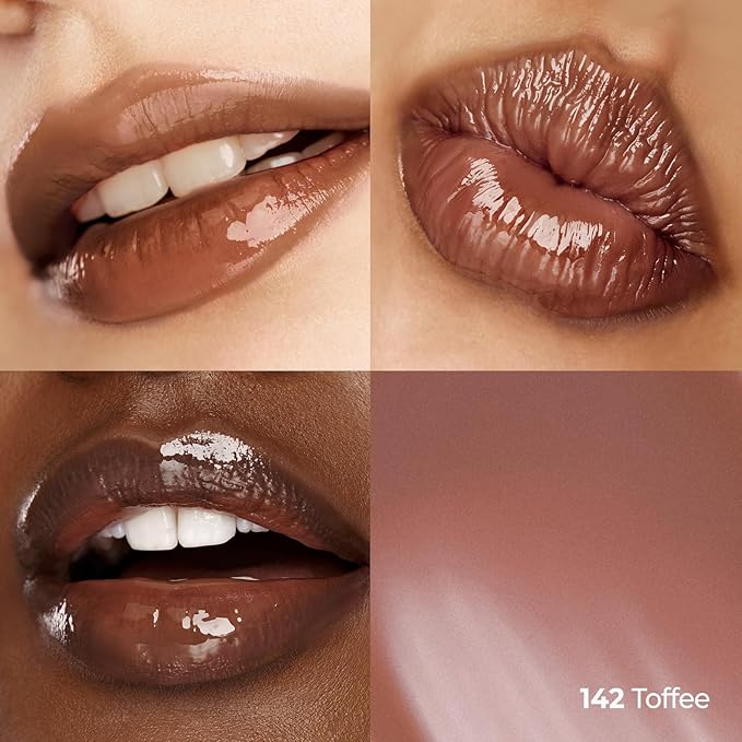 Laka Fruity Glam Tint, 4.5g/0.15oz, Glowing Lip Stain with Wide Color Spectrum, Hydrating & Lightweight Texture, Buildable Color, Non-Sticky, Vegan, K-Beauty (#142 Toffee)