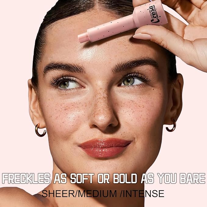 Faux Freckle Stamp for Girls and Women,Long Lasting Quick-drying Waterproof 5 Points Freckle Pen,Get Natural Lifelike Sunkissed Face Freckle Makeup Gift on Birthdays 01 Light