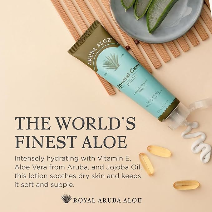 Aruba Aloe Special Care Lotion - Hydrating and Soothing for Dry and Sensitive Skin - 6 Oz Bottle