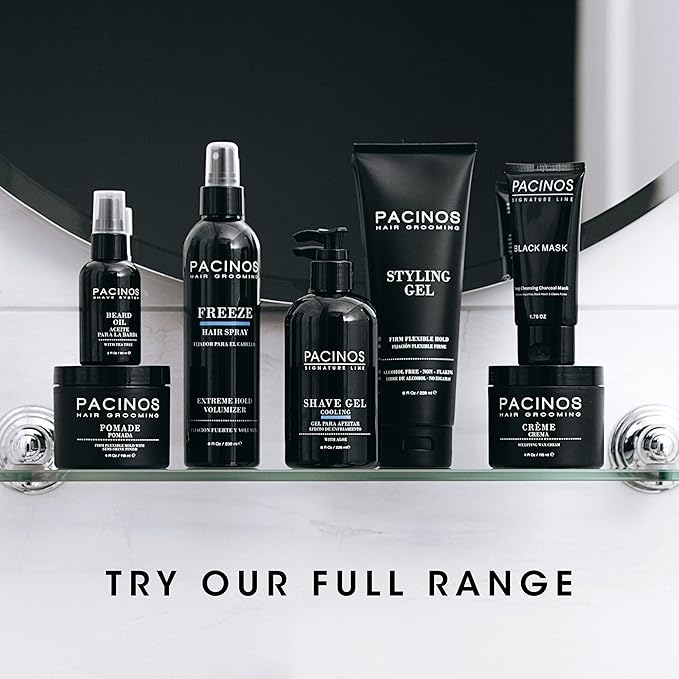 Pacinos Final Touch Hairspray, Anti-Frizz, Firm Hold, Flexible, Fast Drying and Flake Free Aerosol, Add Volume, Texture and Strength to your Hairstyle, Works Against Wind, Moisture and Humidity