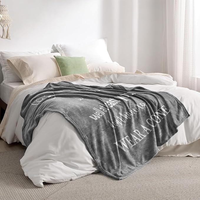 Get Well Gifts for Men/Women Throw Blanket 60" x 80", Get Well Gifts After Surgery, Gift for Recovery After Surgery, Feel Better/After Surgery/Surgery Recovery/Thinking of You/Get Well Soon Gift