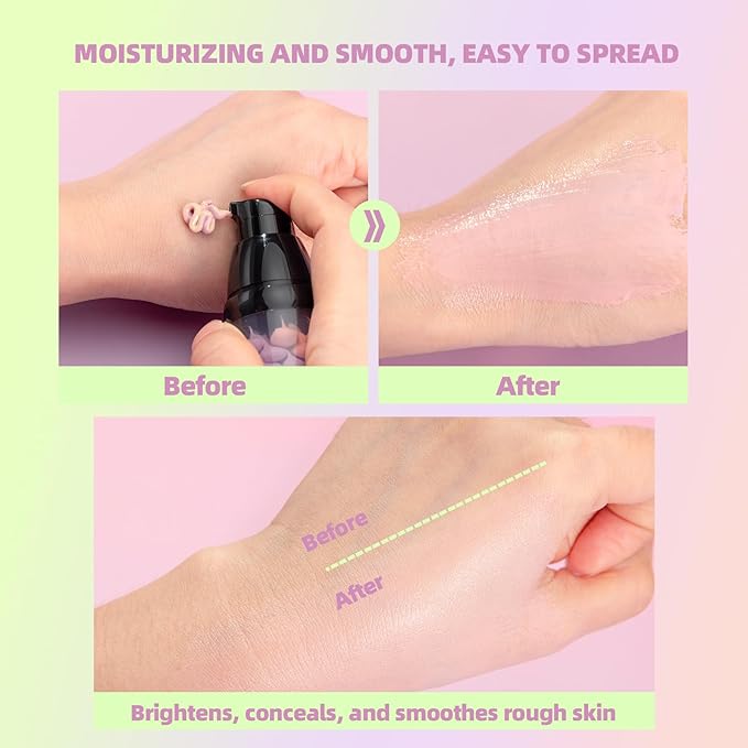 SPF 50 Color Correcting Sunscreen Face Primer, 3 in 1 Three-Colour Color Corrector & Hydrating Concealer Cream, Lightweight Oil-Free, Conceals Dark Circles, Acne Scars, Redness for Radiant Skin