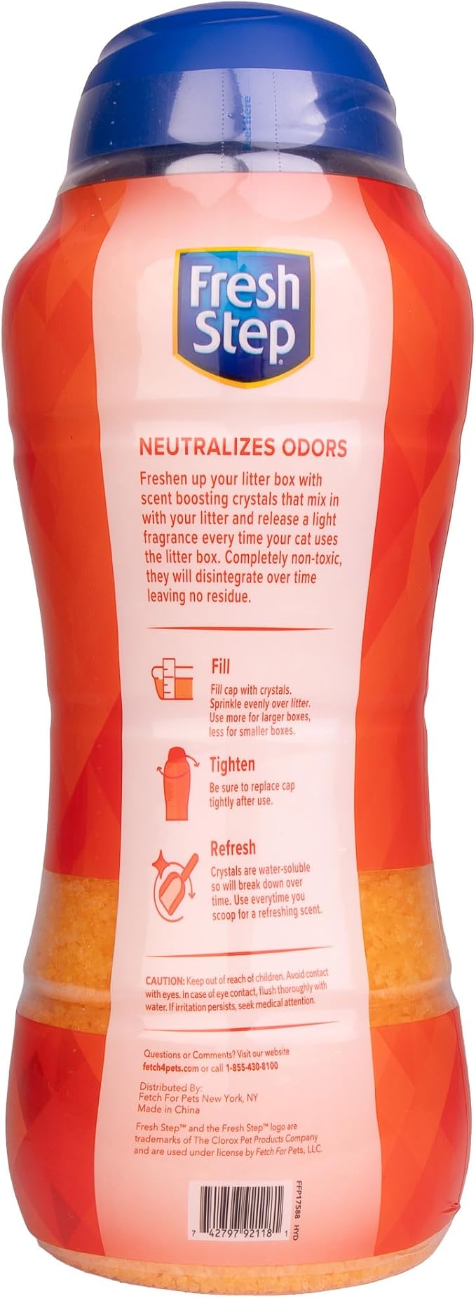 Fresh Step Cat Litter Crystals Deodorizer, Summer Breeze Scent, 70 Oz | Non-toxic crystals, summer breeze scent, odor neutralizing, any litter box