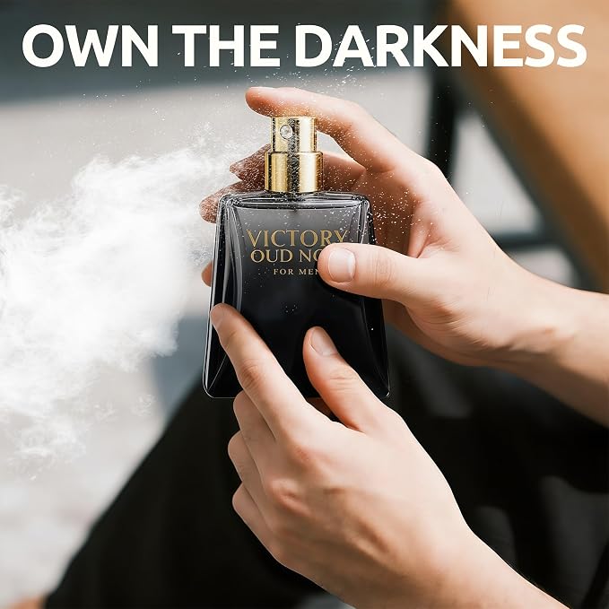 AFLUXE Victory Oud Noir | Oud Cologne For Men with Black Pepper & Citrus | Long-Lasting Eau de Toilette | Gift Set for Him