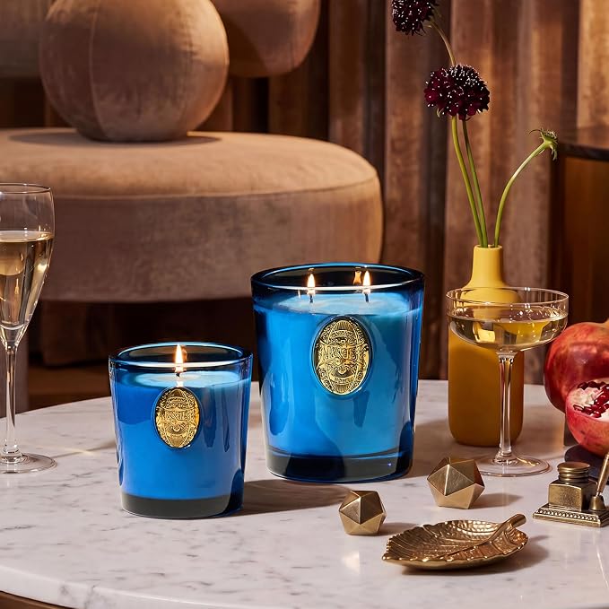 M&SENSE Natural Summer Soy Candle | Ocean Dream & Blule | 9.2 oz, 50H Burn Time | Luxury Scented Candle for Relaxation, Gifting, Home Décor | Ideal for Bedroom, Office, Party Ambiance