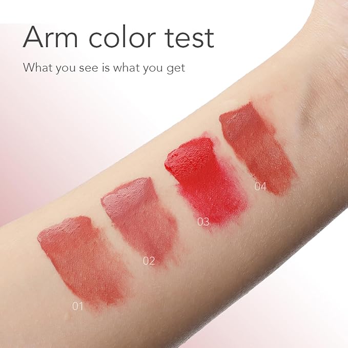 Matte Lip Stain for Women Waterproof, Smooth Texture Lip Tint Non-stick Maple Ash Dumb Silk
