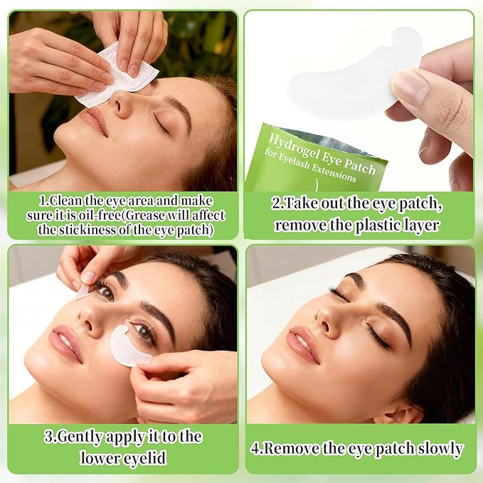 50 Eye Pads Lash Extensions - Under Eye Patches Hydrogel Eyepads for Lash Extensions Lash Eyepads Bulk Parches Para PestañAs For Eyelash Extensions Eyelash Tech Must Haves Eyepads Accessories