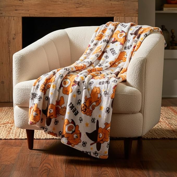 Care Bears Trick-or-Sweet Bear Bedding Super Soft Cozy Plush Throw, 46 in x 60 in, (Officially Licensed Product) by Franco Collectibles