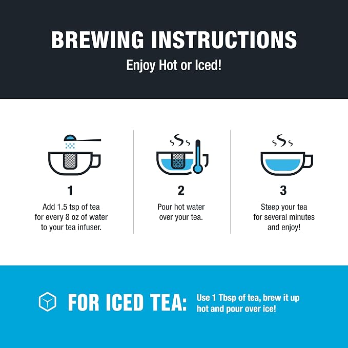 Tiesta Tea - Fireside Spice, Loose Leaf, Mulled Wine Herbal Tea, Premium Non-Caffeinated Holiday Blend, Make Hot or Iced, Brews Up to 25 Cups, 1.5 Ounce Resealable Pouch