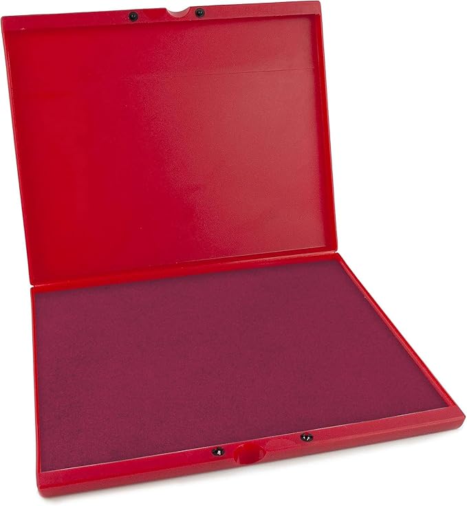 MaxMark Industrial Stamp Pad - Extra Large 9.25" x 12.25" Stamp Pad - Magenta Purple Ink