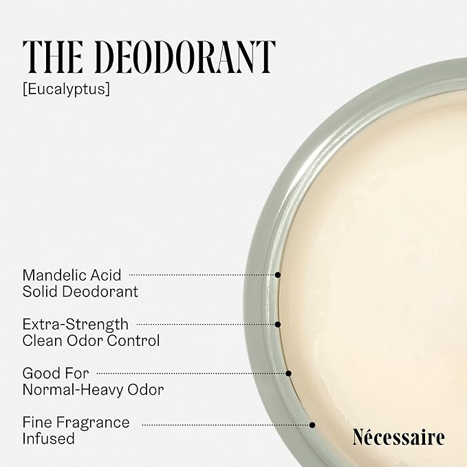 Nécessaire Body Essentials - Skin Care Gift Set For Women + Men - Travel-Size Body Wash, Body Lotion + Deodorant | Dermatologist-Tested. Hypoallergenic | Vegan | Aluminum-Free Deodorant (Eucalyptus)