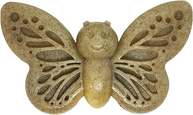 SodaPup Butterfly – Durable Dog Chew Toy Made in USA from Non-Toxic, Pet Safe, Food Safe Nylon Material for Mental Stimulation, Clean Teeth, Fresh Breath, Problem Chewing, Calming Nerves & More