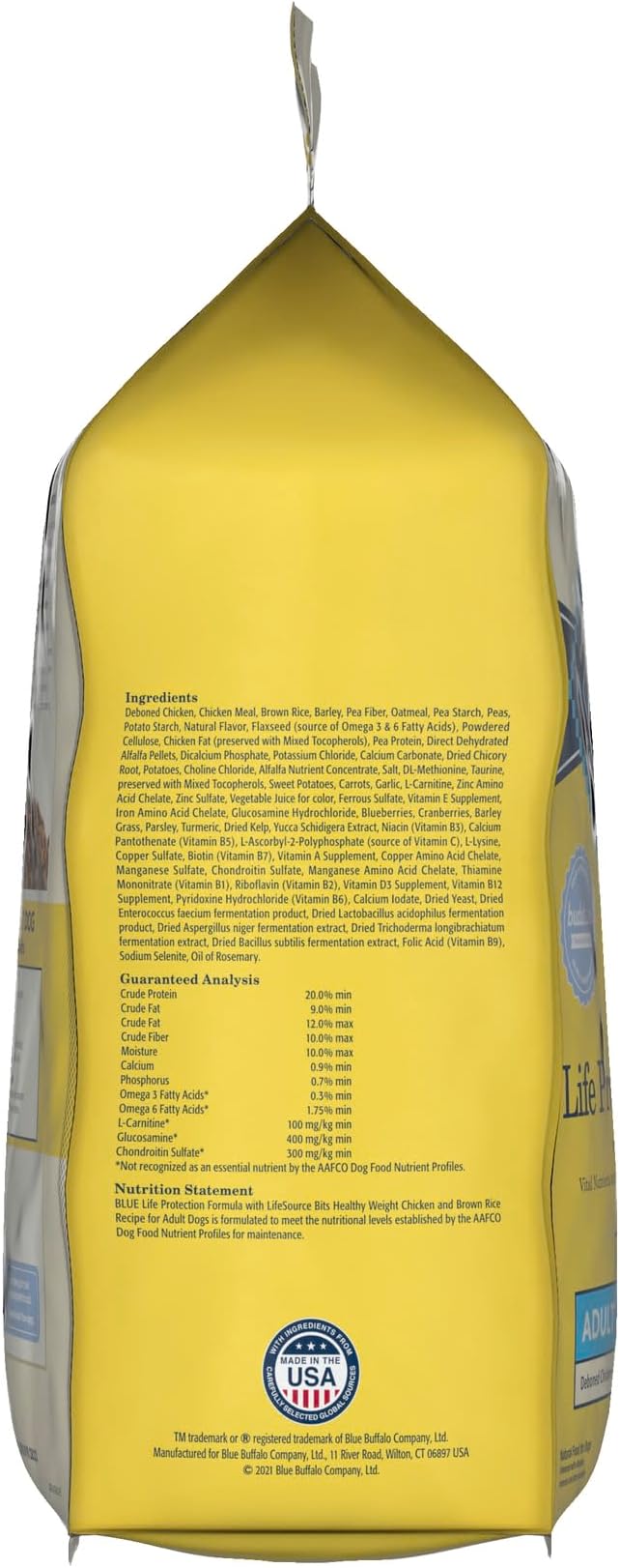 Blue Buffalo Life Protection Formula Healthy Weight Large Dog Food, 5 lb | Real Chicken #1 Ingredient, Promotes Lean Muscles & Weight Control in Large Breed Dogs, Antioxidant-Rich LifeSource Bits