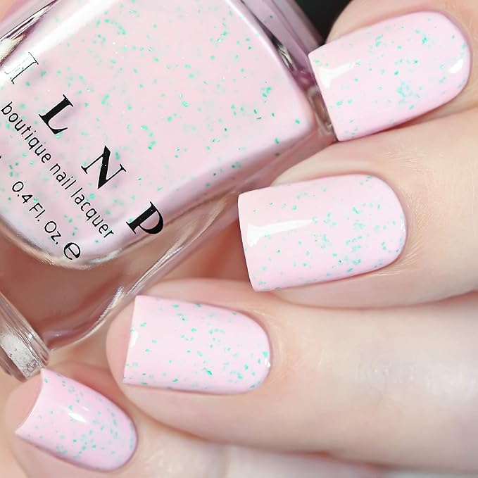 ILNP With Sprinkles - Delicate Macaron Pink Speckled Nail Polish