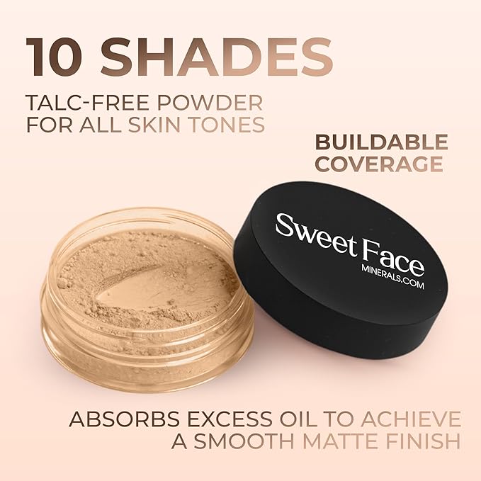 WARM FOUNDATION- Most Neutral Shade (5g Sample Size Jar) – Loose Mineral Foundation Powder – Matte Finish, Golden Undertone, Buildable Natural Coverage – SPF 30