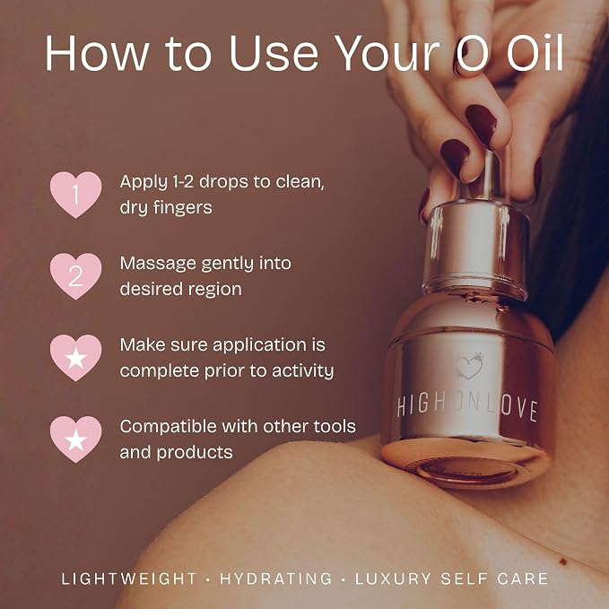 O Oil (30ml) | Feminine Care Lightweight Oil - All Natural, Gentle Formula for Dryness Relief - Restore Moisture & Boost Circulation