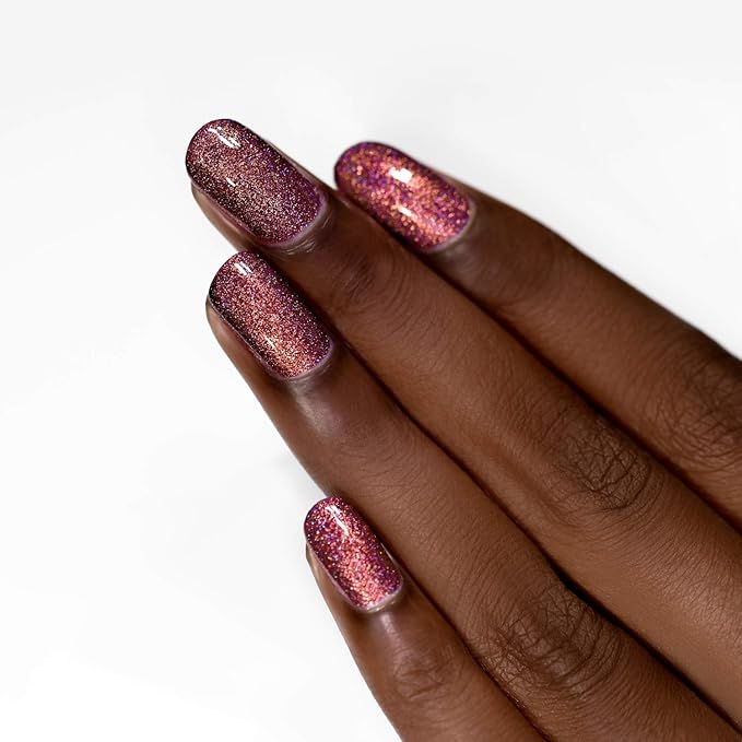 ILNP Bloodline - Rich Marsala Holographic Nail Polish, Chip Resistant, Non-Toxic, Vegan, Cruelty Free