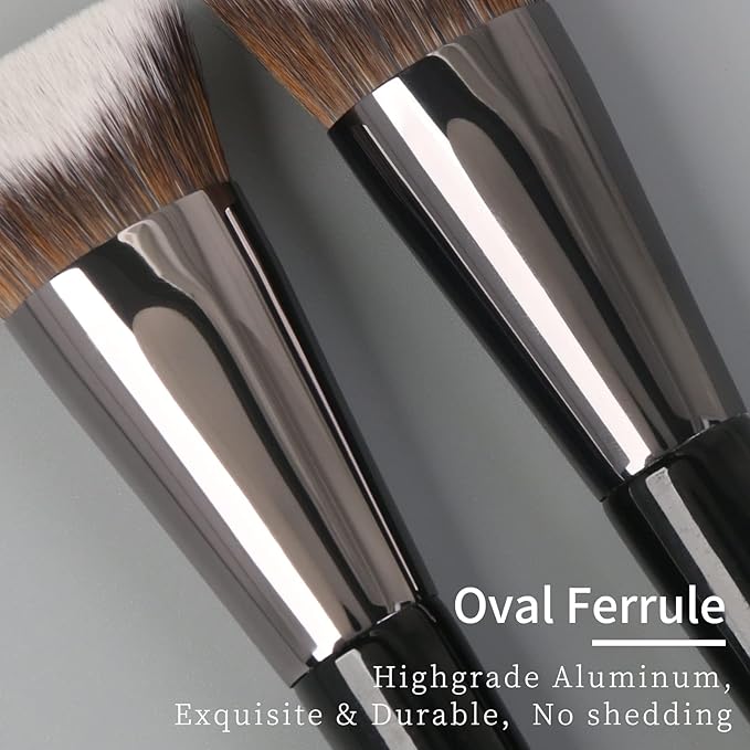 Angled Foundation Brush for Liquid Makeup, Contour Foundation Brush, Cream Contour Brushes for Makeup, Pinnacle Foundation Brushes for Cream Foundation, Makeup Brushes for Foundation.