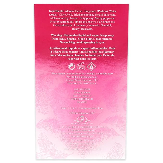 Paris Hilton Can Can Burlesque Eau de Parfum Perfume for Women, 3.4 Fl Oz