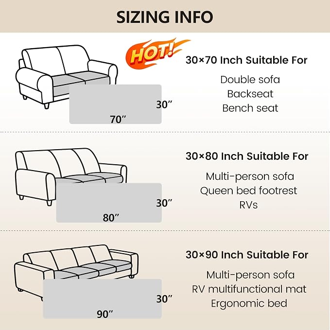 gogobunny Waterproof Blanket, Couch Covers for Dogs, Reversible Protector | 3X Stronger Leakproof, Scratch Proof Durable Furniture Protection, Stain Resistant, Washable, 30x70 Inch Dark Beige
