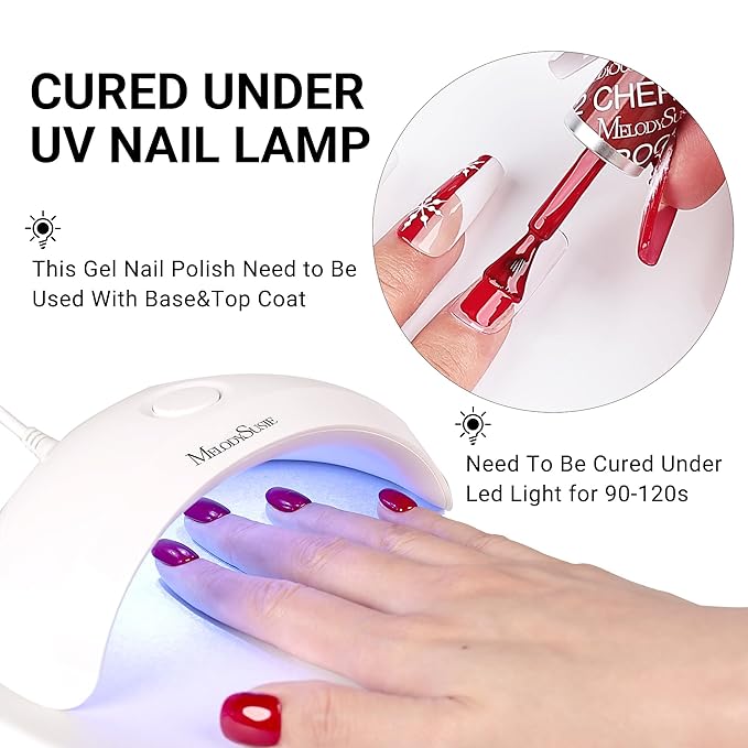 MelodySusie Thick White Glitter Gel Nail Polish,0.5fl oz Soak Off UV LED Sparkle Pure White Glitter Gel Polish Gift for Women Nail Art Manicure Salon DIY Nail Design Decoration at Home-z054