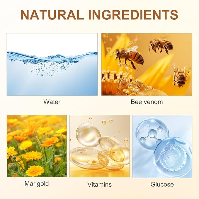 2Pcs Bee Venom Moisturizing Cream,Professional New Bee Venom Professional Cream,Bee Venom Cream,Natural Formula,Fast-Absorbing,Lightweight Skin Care Cream for Daily Body