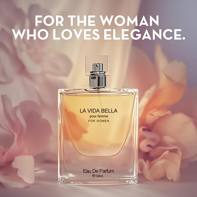 A CENTER La Vida Bella &Extrail Perfume Set for Women - Floral Fragrance Gift Set with Coconut,Vanilla,Patchouli,Floral & Sweet | 3.4 Fl Oz Each Women Perfume Set