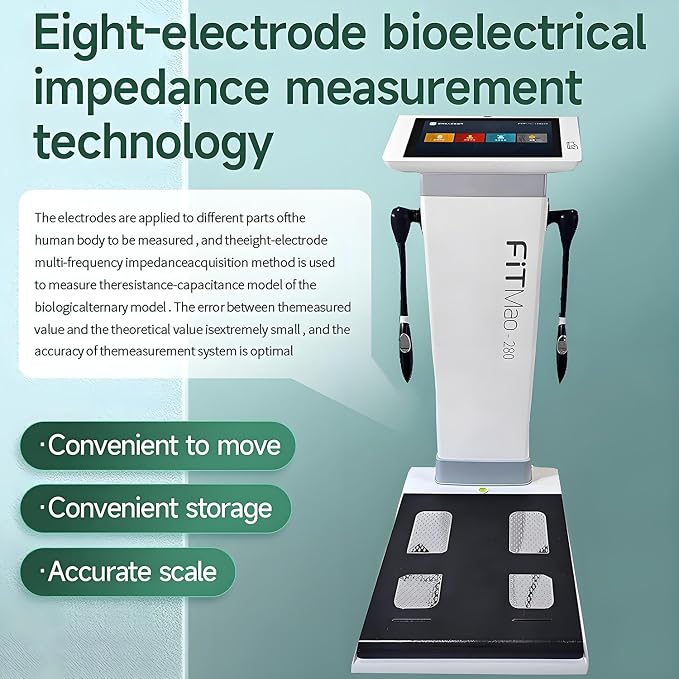 Body Composition Analyser Weight Height Measurement Intelligent Body Scanner Measurement Analysis Fat Testing Machine Human Analyzer with Printer