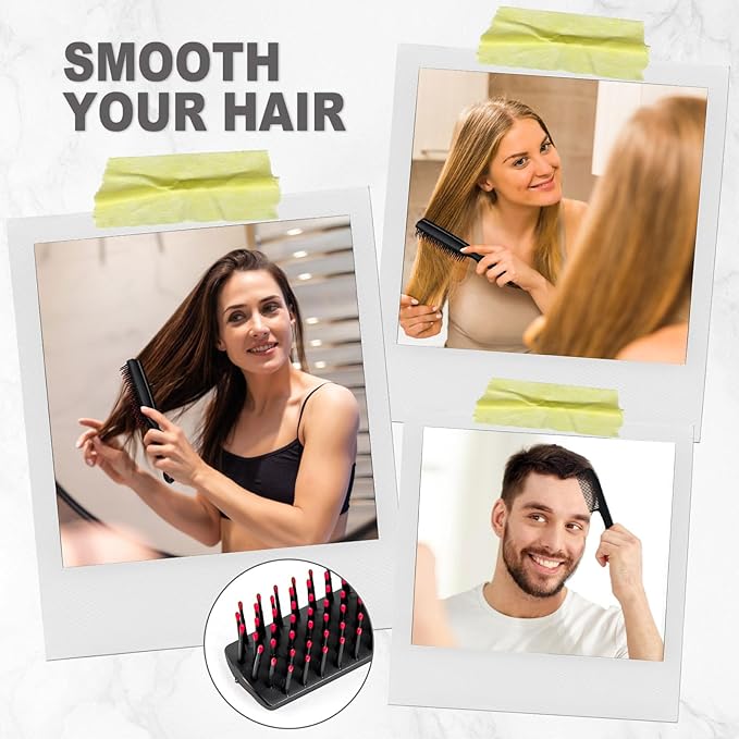 Hair Brush and Combs Bulk Individually Wrapped for Homeless,Disposable Hair Combs Bulk Hair Brushes Detangling Hairbrush for Women Shelter Nursing Hotel Church Charity Supplies300