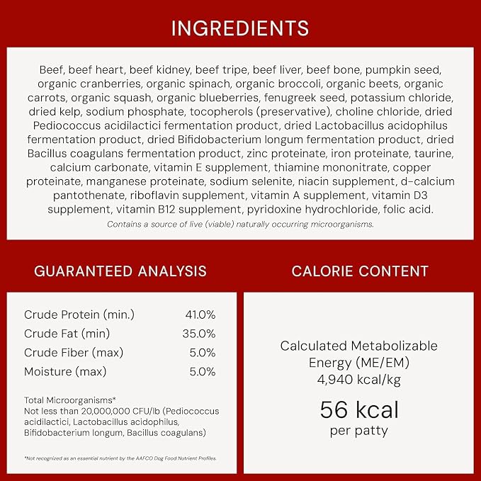 Stella & Chewy's Freeze-Dried Raw Dinner Patties - Beef Recipe - High Protein Grain-Free Puppy & Dog Food - Perfect for Picky Eaters - 25 oz,(Pack of 2)