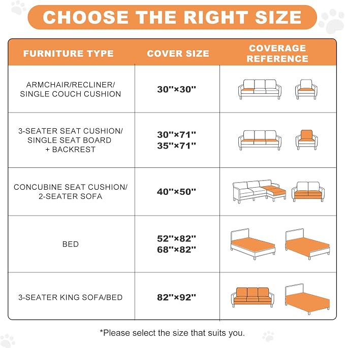 100% Waterproof Washable Dog Blanket，Khaki+Khaki，35"x71" | ,7-Layer Reversible Couch Covers for Dogs Met for Sofa Furniture Car Camping
