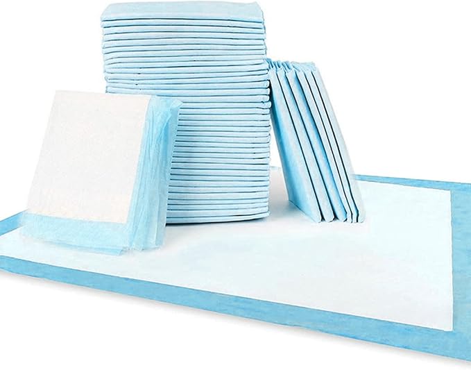 Dog Pee Pads – 23.6 x 23.6 Inch Super Absorbent Puppy Training Pads with Leak-Proof Gel Core – 40-Count Pack, Quick-Dry, Odor Control & Multi-Layer Protection