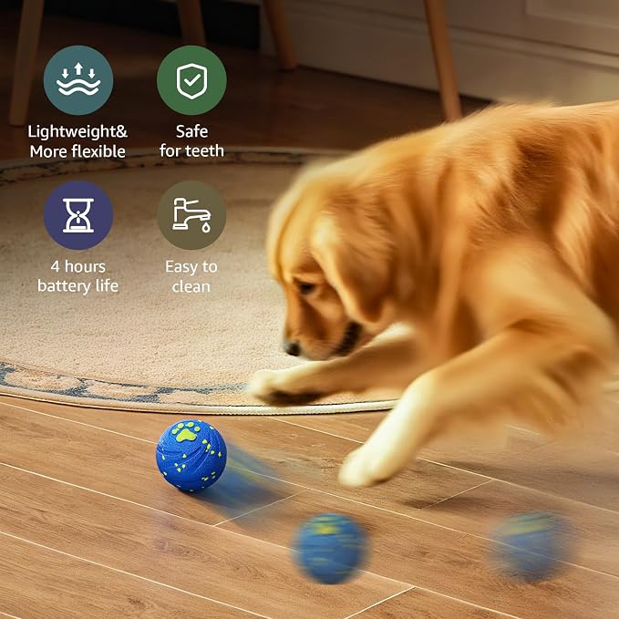 Interactive Dog Toys Automatic Bouncing Dog Ball for Small & Large Dogs