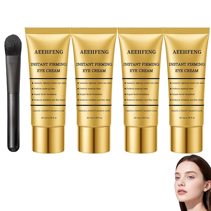 New Perfection Eye Tightener, Gentle Skin eye tightener, Instant Temporary eye tightener Cream, Reduces The Look of Under eye Bags, Dark Circles & Puffiness, Anti-Aging Fine Lines (4 Bottle)