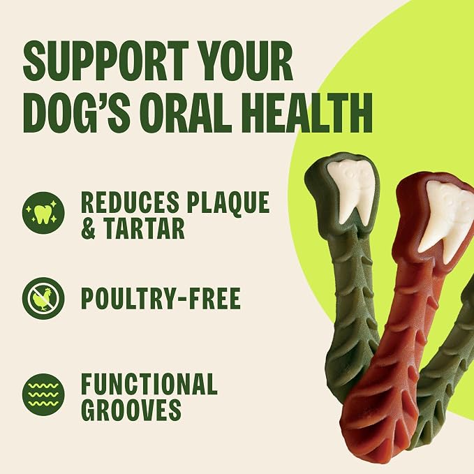 Wellness WHIMZEES Value Pack Natural Dog Dental Treat, Chews, Freshens Breath, Medium Size, 46.6 oz Box, 44 Count