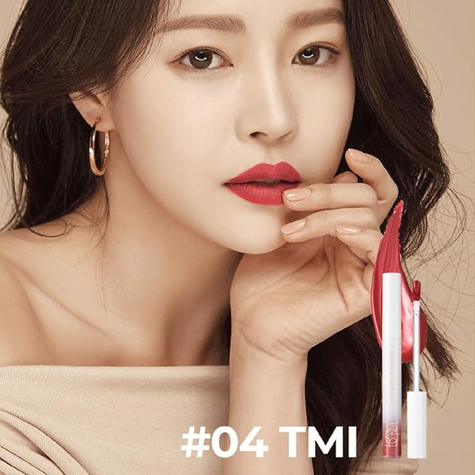 bom OMG Matte Lip Lacquer #TMI Waterproof Long Wearing Rose Pink Liquid Lipstick, Matte Finish, Full Coverage 0.14 oz