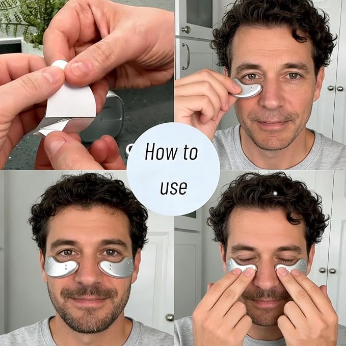 Eye Pods for Under Eyes Bags, Eyes Lift Instant Cream, Red Light Therapy Eyes Pads Patches for Dark (1 PC Eye Pods with 1* Eye Cream)