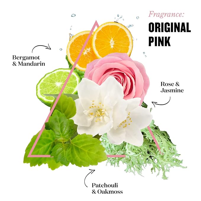 Soap & Glory Original Pink Clean On Me Body Wash - Rich, Creamy Shower Soap with Built-In Body Lotion for Maximum Hydration - Bergamot & Rose Scented Moisturizing Body Wash (75ml)