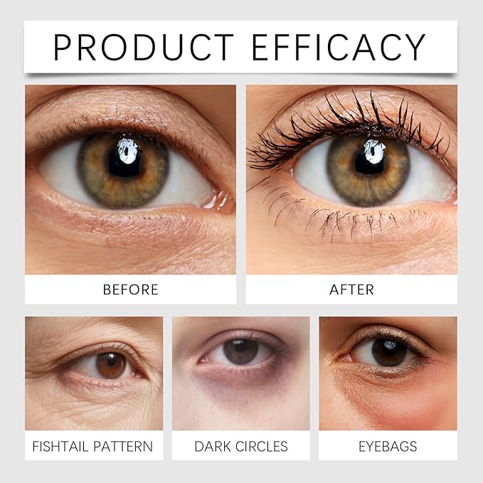 Instant Eye Temporary Tightener, Easy-Wear Formula, Reduces Fine Lines, Dark Circles, Crow's Feet and Puffiness, 20g/0.71oz with Application Brush