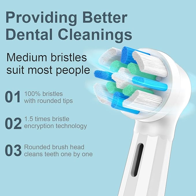 12 Count IO Replacement Heads Compatible with Oral B IO 2/3/4/5/6/7/8/9/10 Series Electric Toothbrushes, Medium Softness Brush Heads Compatible with Oral B iO for Teeth and Gums Care (White)